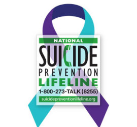 National Suicide Prevention Life Line 1-800-273-TALK (8255)